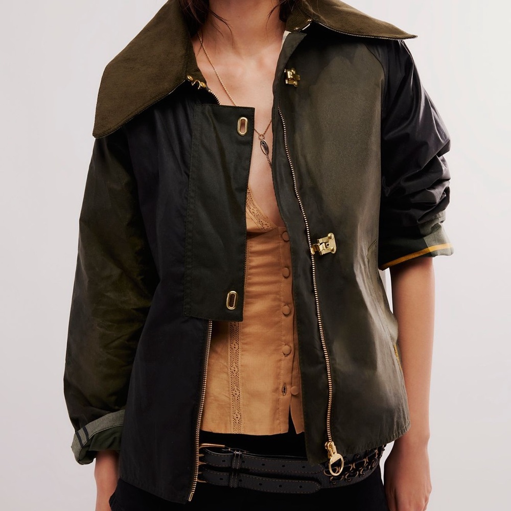 NWT | Barbour | Patch Drummond
Waxed Jacket | Fern / Archive Olive